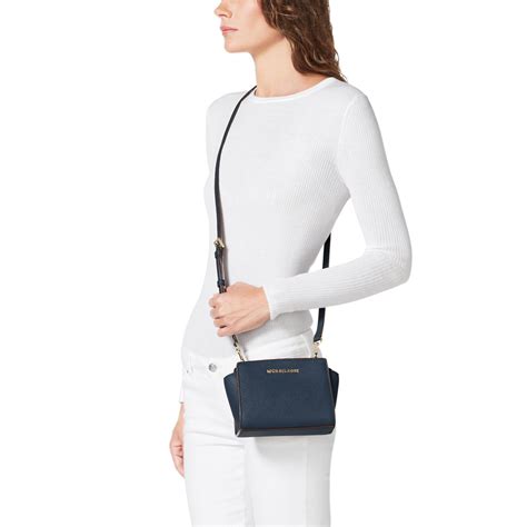 michael kors selma blue|michael kors selma crossbody.